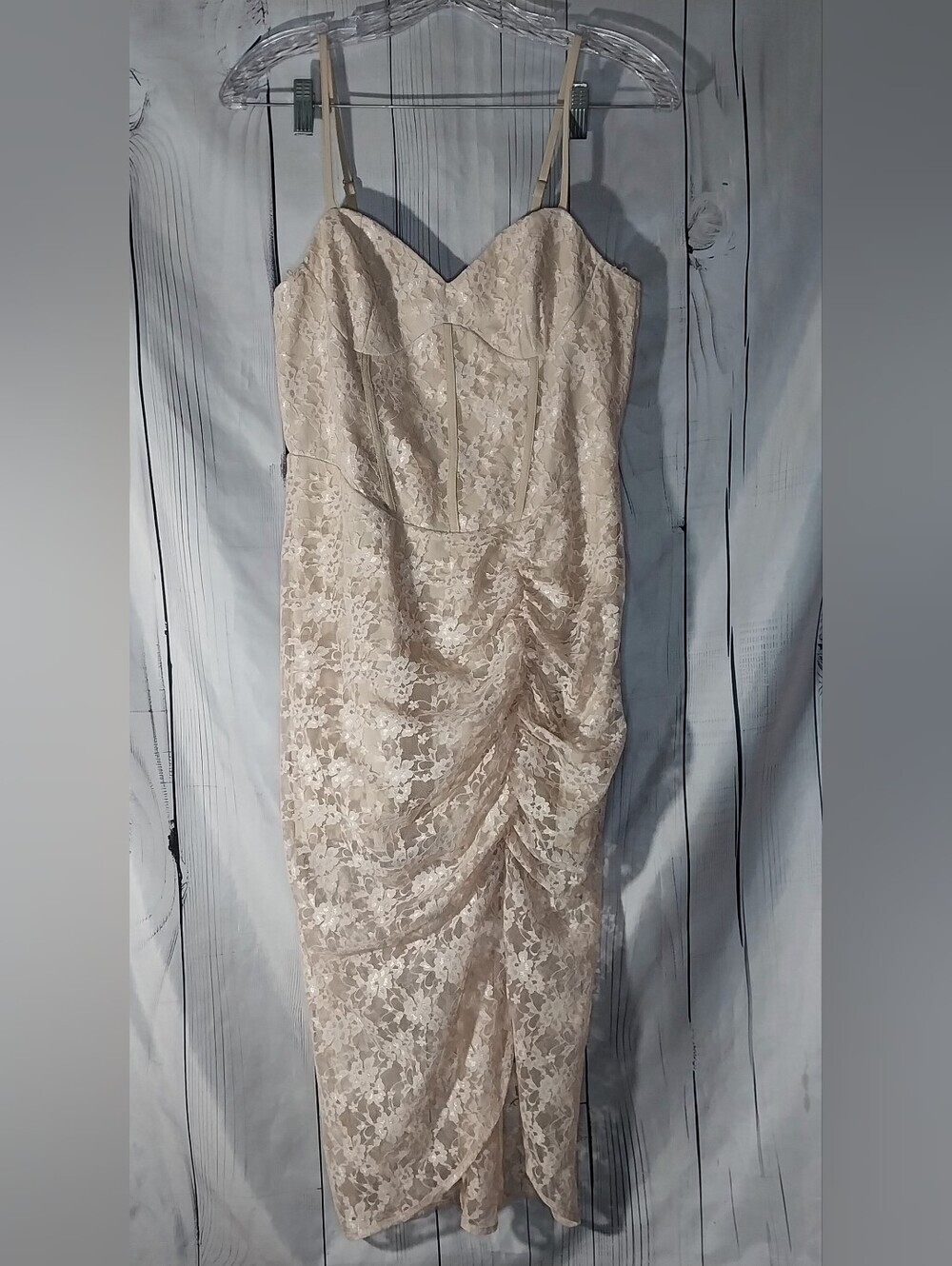 Cider Floral Lace Formal Wedding Guest BodyCon Sweetheart Corset Cami Midi Dress